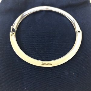 Miansai silver washer cuff bracelet size S